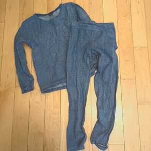 Villervalla textured leggings and shirt set